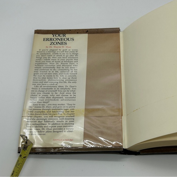 Your Erroneous Zones Dr. Wayne Dyer Hardcover Dust Jacket Very Good - Picture 3 of 10